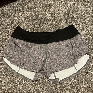 Grey Lululemon Speed up shorts